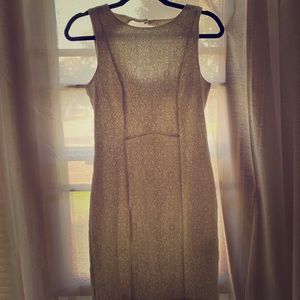 Sleeveless business casual white dress